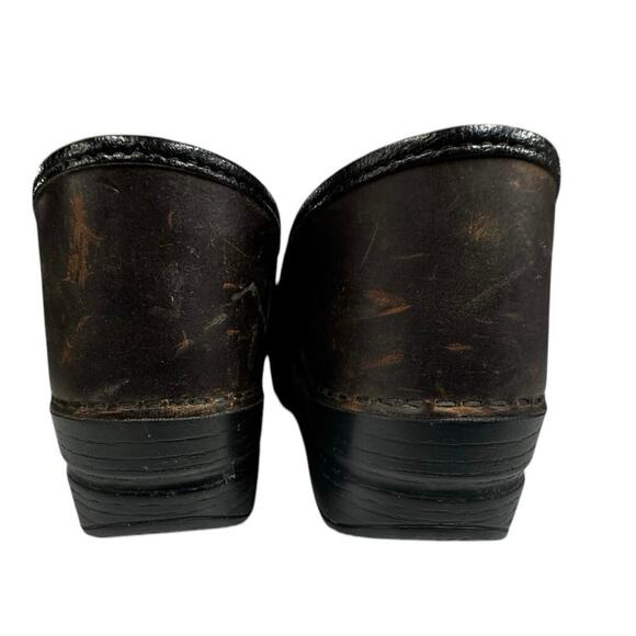 Dansko Professional Antique Oiled Brown Leather Clog Size 9.5 - Picture 7 of 12